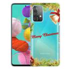 For Samsung Galaxy A52 5G / 4G Christmas Series Transparent TPU Protective Case(Wheatgrass Bell) - 1