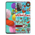 For Samsung Galaxy A72 5G / 4G Christmas Series Transparent TPU Protective Case(Christmas Stamp) - 1