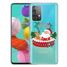 For Samsung Galaxy A72 5G / 4G Christmas Series Transparent TPU Protective Case(Gift Box Old Man) - 1