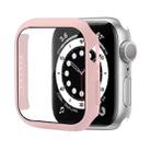 Shockproof PC Protective Case with Tempered Glass Film For Apple Watch Series 8 / 7 41mm(Pink) - 1