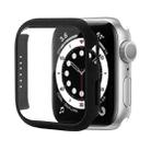 Shockproof PC Protective Case with Tempered Glass Film For Apple Watch Series 8 / 7 41mm(Black) - 1