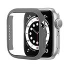 Shockproof PC Protective Case with Tempered Glass Film For Apple Watch Series 8 / 7 41mm(Grey) - 1