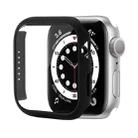 Shockproof PC Protective Case with Tempered Glass Film For Apple Watch Series 8 / 7 45mm(Black) - 1