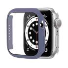 Shockproof PC Protective Case with Tempered Glass Film For Apple Watch Series 8 / 7 45mm(Lavender Purple) - 1