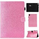 For Huawei MediaPad M6 8.4 Varnish Glitter Powder Horizontal Flip Leather Case with Holder & Card Slot(Pink) - 1