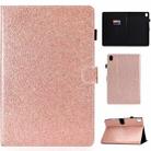 For Huawei MediaPad M6 8.4 Varnish Glitter Powder Horizontal Flip Leather Case with Holder & Card Slot(Rose Gold) - 1