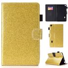 For Huawei MediaPad T3 7.0 Varnish Glitter Powder Horizontal Flip Leather Case with Holder & Card Slot(Gold) - 1