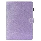 For iPad Air / Air 2 / iPad 9.7 Varnish Glitter Powder Horizontal Flip Leather Case with Holder & Card Slot(Purple) - 2