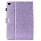 For iPad Air / Air 2 / iPad 9.7 Varnish Glitter Powder Horizontal Flip Leather Case with Holder & Card Slot(Purple) - 3
