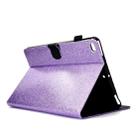 For iPad Air / Air 2 / iPad 9.7 Varnish Glitter Powder Horizontal Flip Leather Case with Holder & Card Slot(Purple) - 5