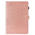 For iPad Air / Air 2 / iPad 9.7 Varnish Glitter Powder Horizontal Flip Leather Case with Holder & Card Slot(Rose Gold) - 2