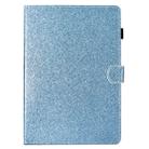 For iPad Air / Air 2 / iPad 9.7 Varnish Glitter Powder Horizontal Flip Leather Case with Holder & Card Slot(Blue) - 2