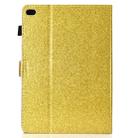 For iPad Air / Air 2 / iPad 9.7 Varnish Glitter Powder Horizontal Flip Leather Case with Holder & Card Slot(Gold) - 3
