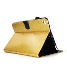 For iPad Air / Air 2 / iPad 9.7 Varnish Glitter Powder Horizontal Flip Leather Case with Holder & Card Slot(Gold) - 5