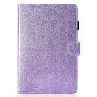 For iPad Mini 1/2/3/4/5 Varnish Glitter Powder Horizontal Flip Leather Case with Holder & Card Slot(Purple) - 2