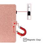 For iPad Mini 1/2/3/4/5 Varnish Glitter Powder Horizontal Flip Leather Case with Holder & Card Slot(Rose Gold) - 7