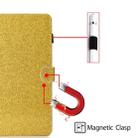 For iPad Mini 1/2/3/4/5 Varnish Glitter Powder Horizontal Flip Leather Case with Holder & Card Slot(Gold) - 7