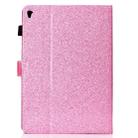 For iPad Pro 9.7 Varnish Glitter Powder Horizontal Flip Leather Case with Holder & Card Slot(Pink) - 3