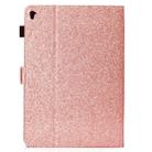 For iPad Pro 9.7 Varnish Glitter Powder Horizontal Flip Leather Case with Holder & Card Slot(Rose Gold) - 3