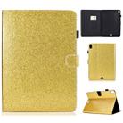 For iPad Pro 11 (2018) Varnish Glitter Powder Horizontal Flip Leather Case with Holder & Card Slot(Gold) - 1