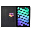 For iPad mini 6 Coloured Drawing Horizontal Flip Leather Tablet Case with Holder & Card Slot & Sleep / Wake-up Function(Marble) - 4