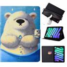 For iPad mini 2024 / mini 6 Coloured Drawing Horizontal Flip Leather Tablet Case with Holder & Card Slot & Sleep / Wake-up Function(Polar Bear) - 1