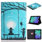 For iPad mini 6 Coloured Drawing Horizontal Flip Leather Tablet Case with Holder & Card Slot & Sleep / Wake-up Function(Lovers) - 1