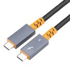 9046 100W USB-C / Type-C Male to USB-C / Type-C Male Two-color Data Cable 4K Audio Video Cable for Thunderbolt 3, Cable Length:0.3m - 1