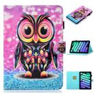 For iPad mini 6 Coloured Drawing Horizontal Flip Leather Tablet Case with Holder & Card Slot & Sleep / Wake-up Function(Owl) - 1