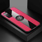 For Samsung Galaxy S20 FE XINLI Stitching Cloth Textue Shockproof TPU Protective Case with Ring Holder(Red) - 1