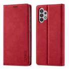 For Samsung Galaxy A32 5G LC.IMEEKE Strong Magnetism Ultra-thin Horizontal Flip Matte TPU + PU Leather Case with Holder & Card Slots & Wallet(Red) - 1