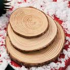 3 in 1 Creative Crude Log Pile Christmas Theme Shooting Props DIY Decorative Ornaments Background Photo Photography Props(Log Ornaments) - 1