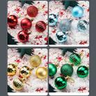 5 PCS Christmas Theme Shooting Props Christmas Balls Ornaments Jewelry Background Photography Photo Props(Gold) - 2