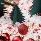 5 PCS Christmas Theme Shooting Props Christmas Balls Ornaments Jewelry Background Photography Photo Props(Green) - 3