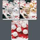 5 PCS Christmas Theme Shooting Props Christmas Balls Ornaments Jewelry Background Photography Photo Props(White) - 2