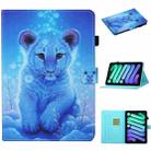 For iPad mini 6 Coloured Drawing Stitching Horizontal Flip Leather Tablet Case with Holder & Card Slot & Sleep / Wake-up Function(Little Tiger) - 1