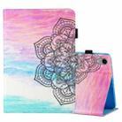 For iPad mini 6 Coloured Drawing Stitching Horizontal Flip Leather Tablet Case with Holder & Card Slot & Sleep / Wake-up Function(Colorful Mandala) - 1