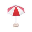 Miniature Beach Sun Umbrella Sandy Beach Landscape Decoration Photography Props(Red) - 1