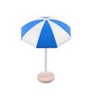 Miniature Beach Sun Umbrella Sandy Beach Landscape Decoration Photography Props(Blue) - 1