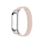 For Xiaomi Mi Band 4 / 3 Silicone Magnetic Watch Band(Pink) - 2