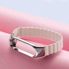 For Xiaomi Mi Band 4 / 3 Silicone Magnetic Watch Band(Pink) - 4