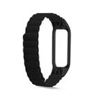 For Xiaomi Mi Band 4 / 3 Silicone Magnetic Watch Band(Black) - 1
