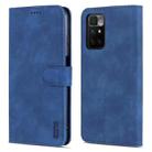 For Xiaomi Redmi 10 AZNS Skin Feel Calf Texture Horizontal Flip Leather Case with Card Slots & Holder & Wallet(Blue) - 1