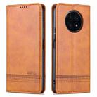 For Honor X20 AZNS Magnetic Calf Texture Horizontal Flip Leather Case with Card Slots & Holder & Wallet(Light Brown) - 1