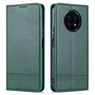 For Honor X20 AZNS Magnetic Calf Texture Horizontal Flip Leather Case with Card Slots & Holder & Wallet(Dark Green) - 1