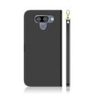 For LG K50 Imitated Mirror Surface Horizontal Flip Leather Case with Holder & Card Slots & Wallet & Lanyard(Black) - 3
