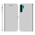 For Huawei P30 Pro Imitated Mirror Surface Horizontal Flip Leather Case with Holder & Card Slots & Wallet & Lanyard(Silver) - 1