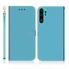 For Huawei P30 Pro Imitated Mirror Surface Horizontal Flip Leather Case with Holder & Card Slots & Wallet & Lanyard(Blue) - 1