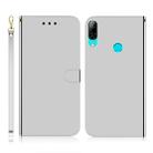 For Huawei P Smart (2019) Imitated Mirror Surface Horizontal Flip Leather Case with Holder & Card Slots & Wallet & Lanyard(Silver) - 1