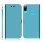 For Huawei P Smart (2019) Imitated Mirror Surface Horizontal Flip Leather Case with Holder & Card Slots & Wallet & Lanyard(Blue) - 1